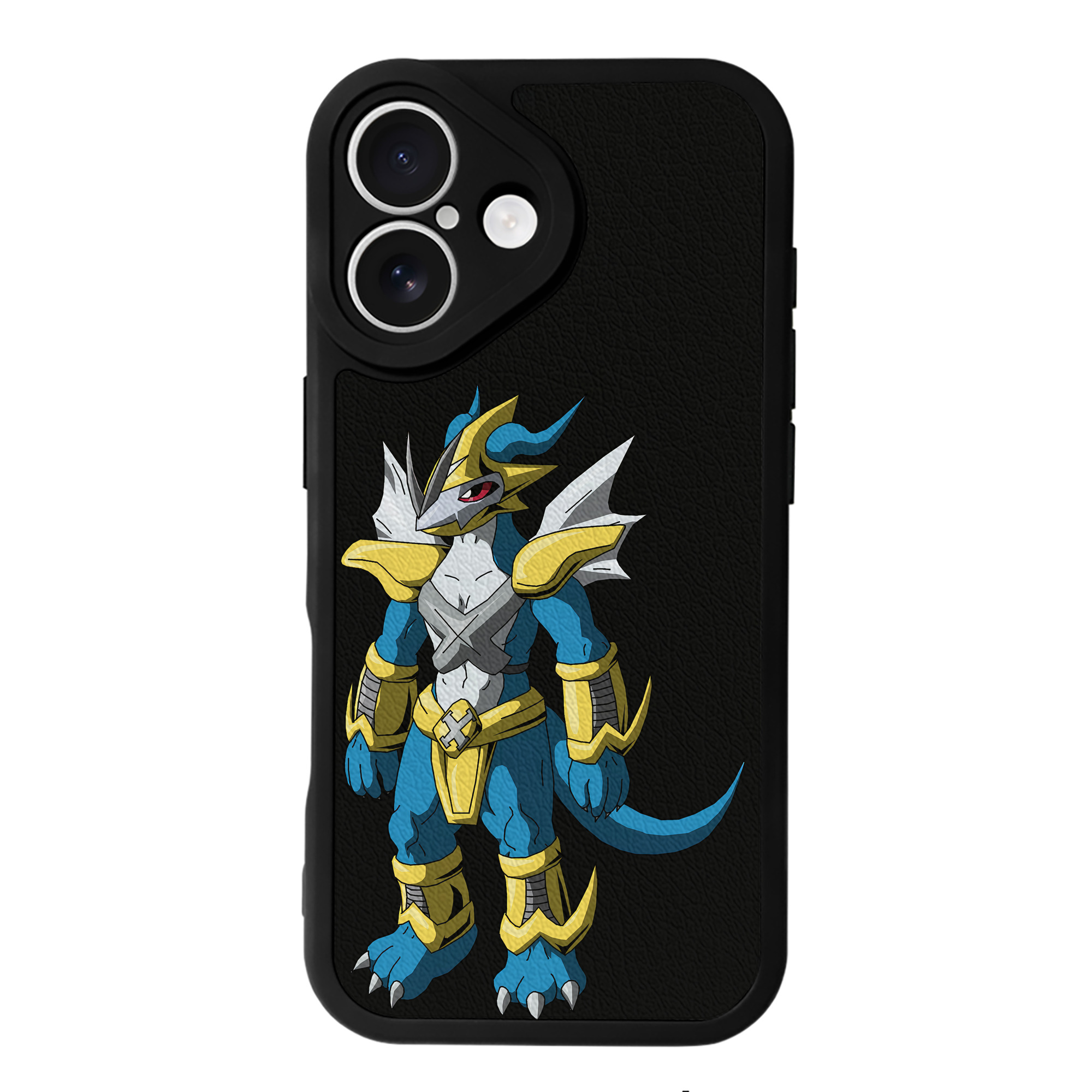 （画像用） Digimon デジタルモンスター/デジモン 【iPhone 16シリーズ対応】シリコンスマホケース（レザー調） 材質：シリコン